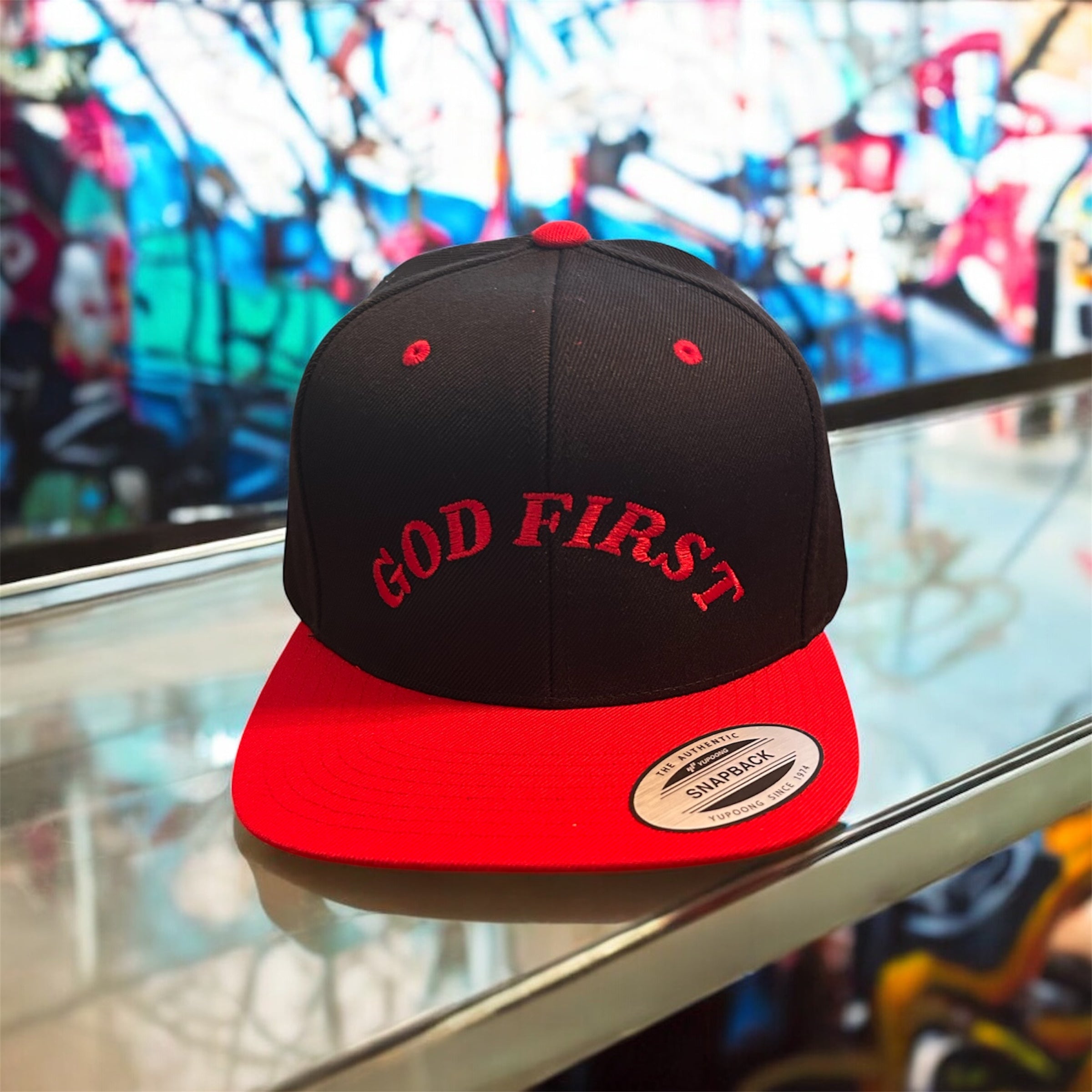 GOD FIRST SNAPBACKS