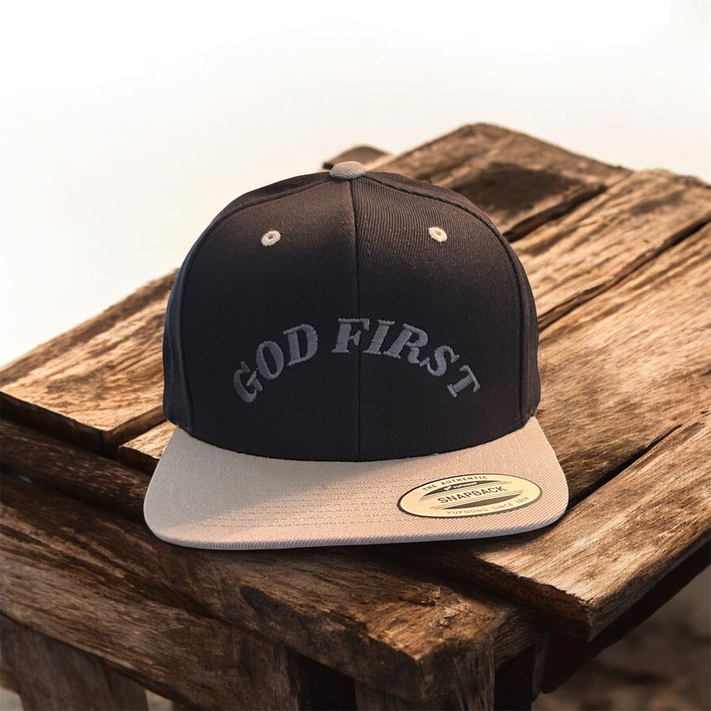 GOD FIRST SNAPBACKS